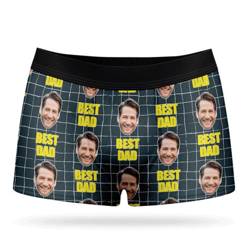 Best Dad Boxers Charcoal