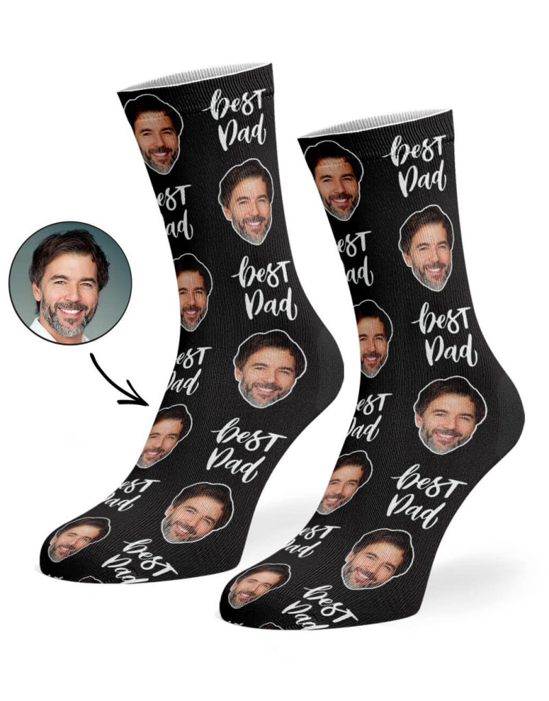 Black Best Dad Socks