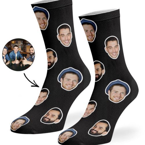 Black Best Friend Face Socks