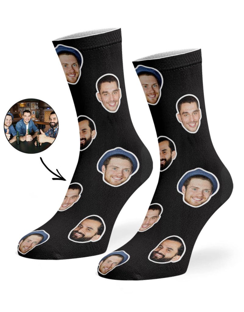 Black Best Friend Face Socks