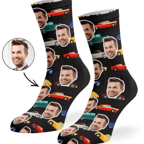 Black CAR FACE SOCKS