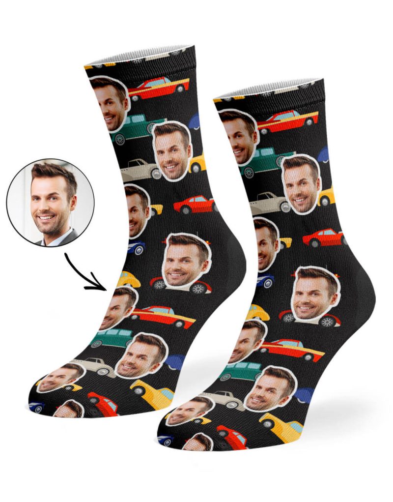 Black CAR FACE SOCKS