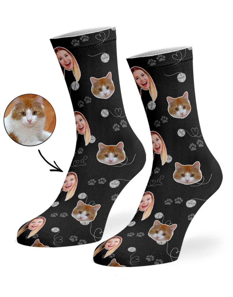 Black Cat Owner Socks