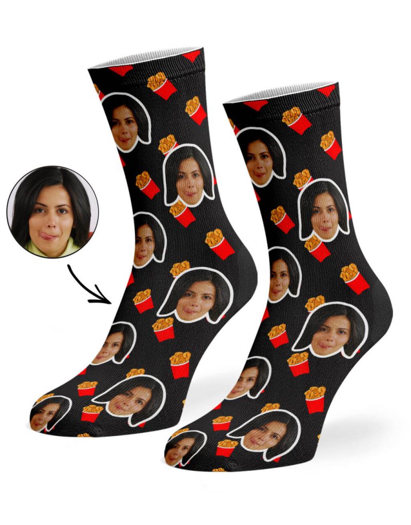 Black Chicken Nuggets Socks