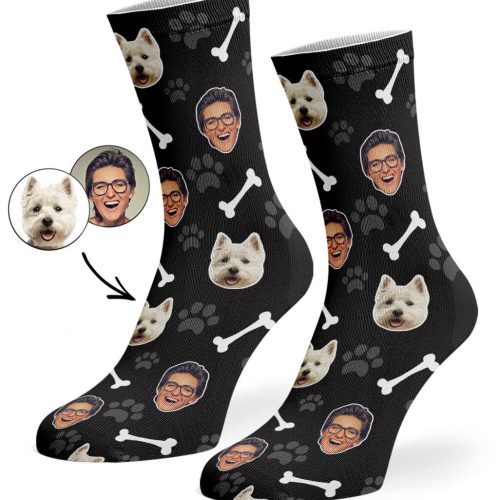 Black Dog Owner Socks