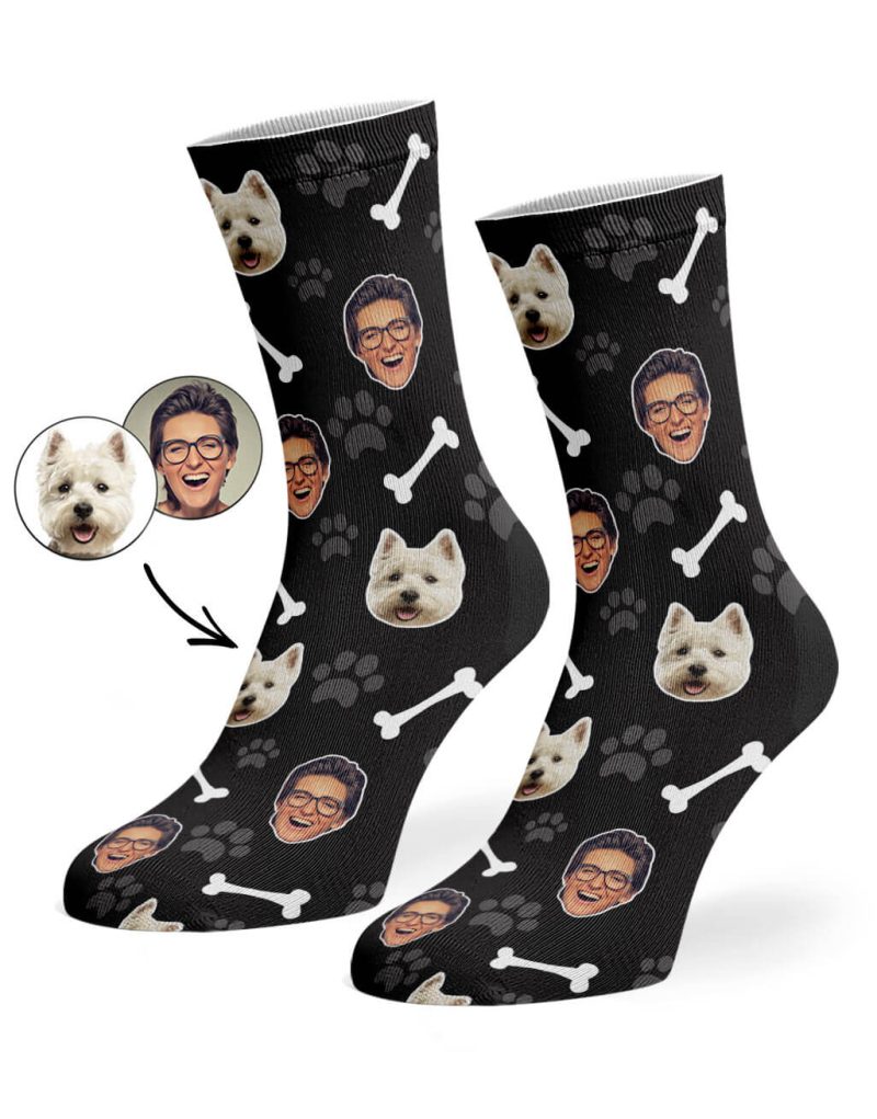 Black Dog Owner Socks