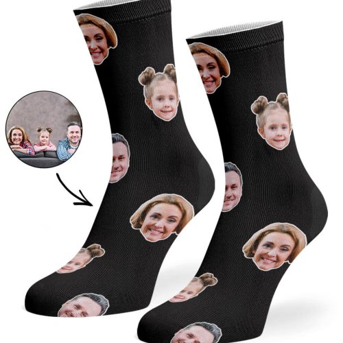 unique family photo socks