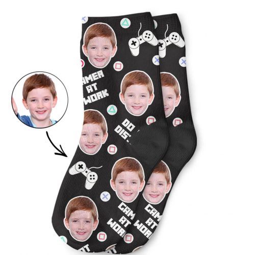 Gamer Face Kids Socks