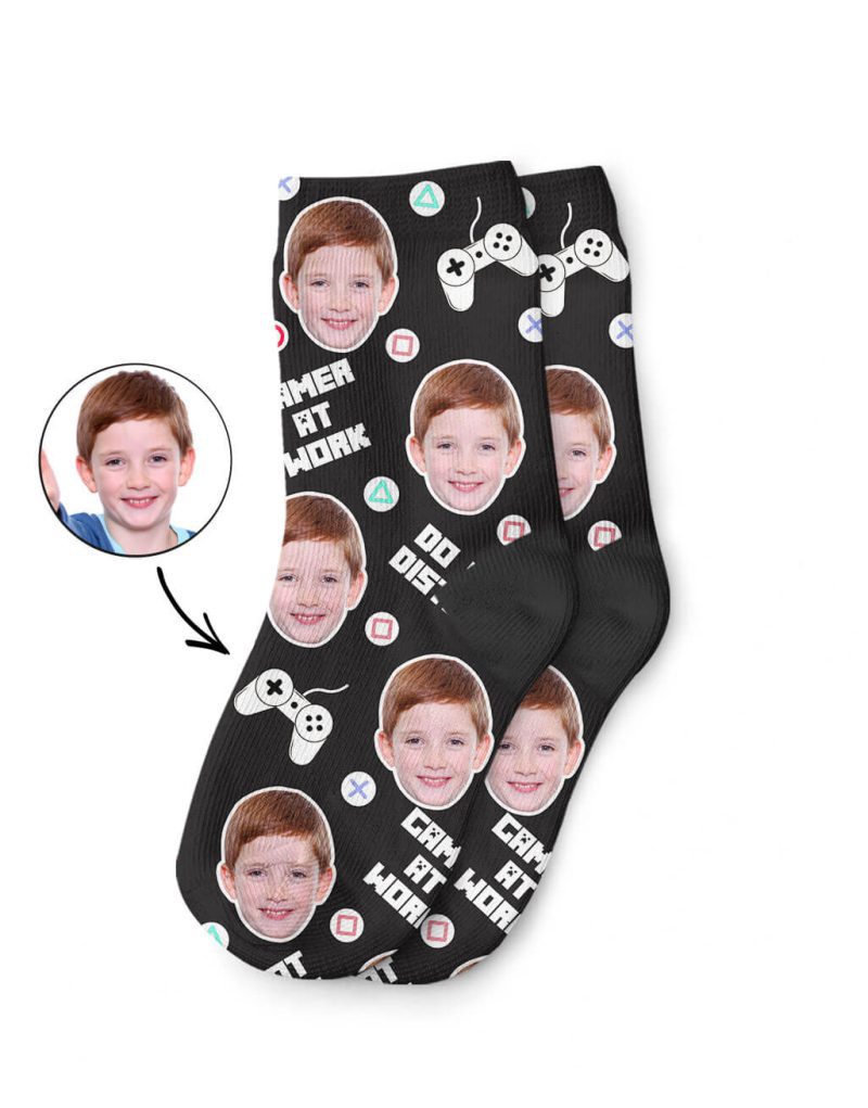 Gamer Face Kids Socks