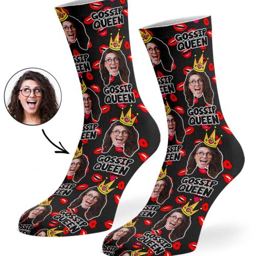 Black Gossip Queen Socks