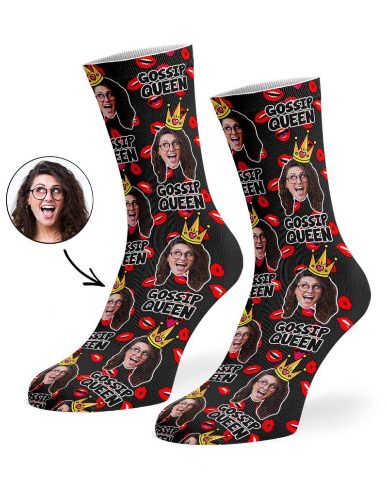 Black Gossip Queen Socks