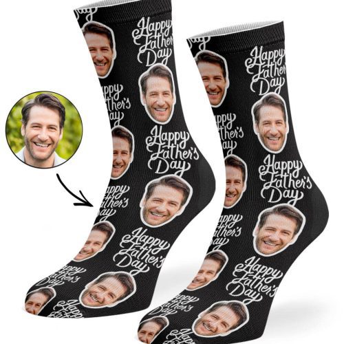 Black Happy Fathers Day Socks