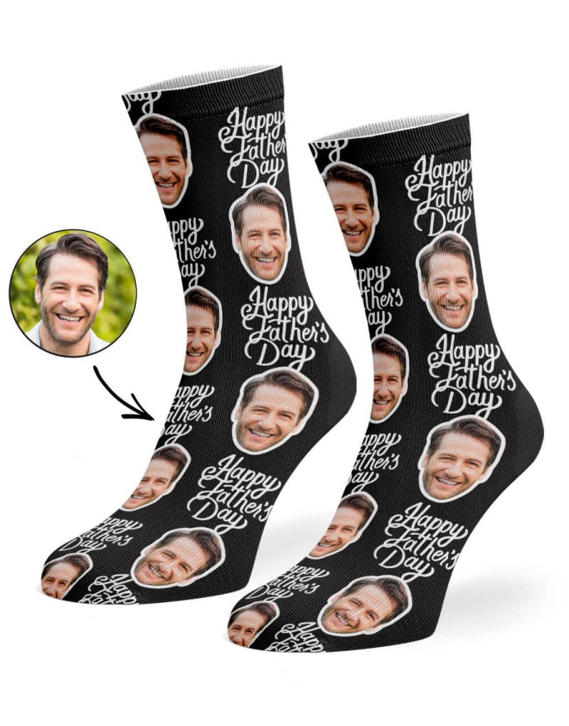 Black Happy Fathers Day Socks