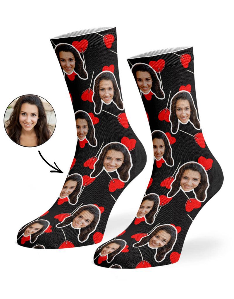 Black Heart Lollipops Socks