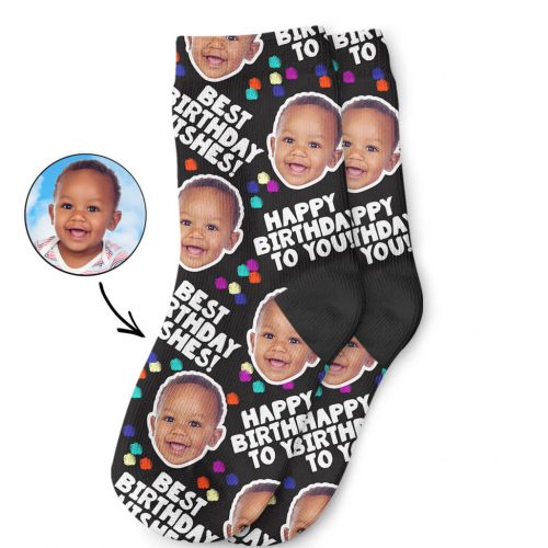 Custom Birthday Party Kids Socks