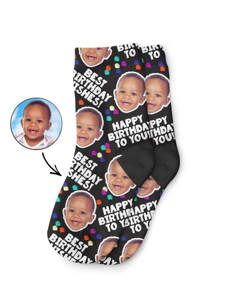 Custom Birthday Party Kids Socks