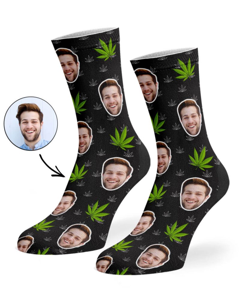 Black Marijuana Socks