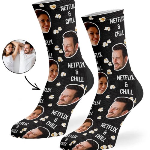 Black Netflix Chill Socks