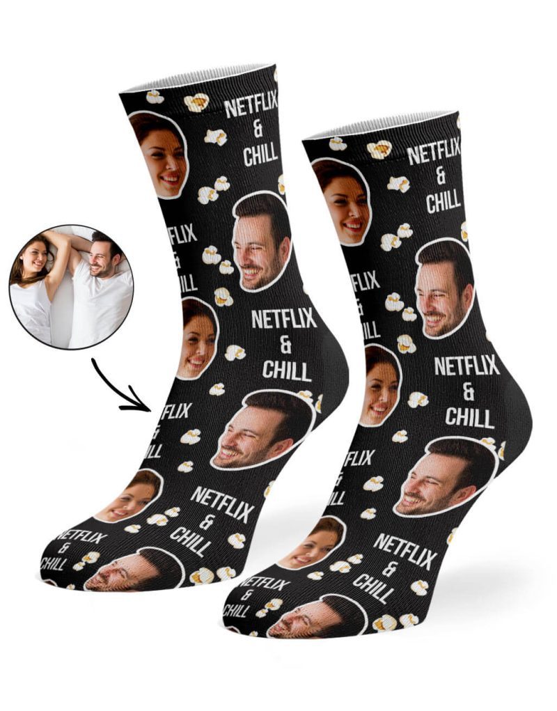 Black Netflix Chill Socks