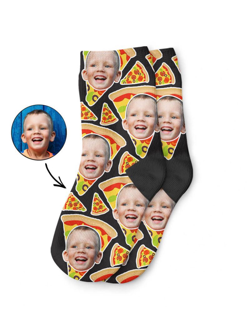 Pizza My Face Kids Socks