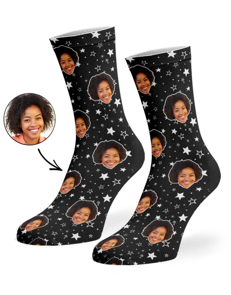 Black Star Pattern Socks