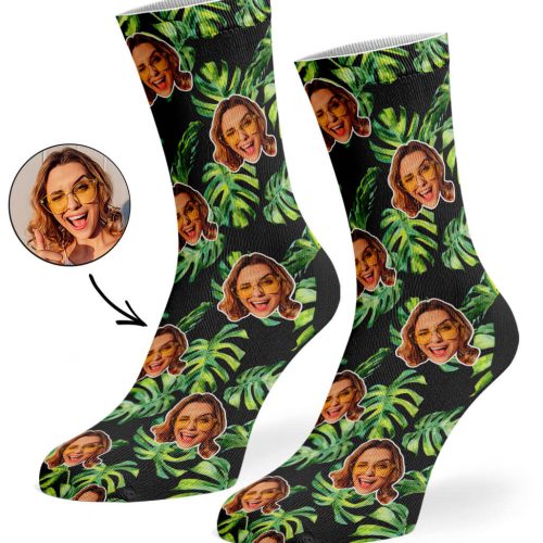 Black Tropical Socks