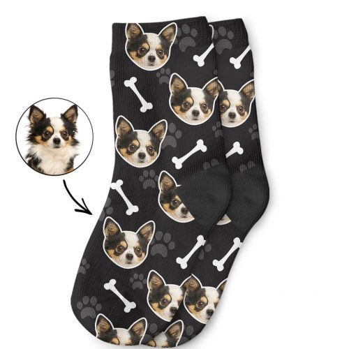 Black Your Dog On Kids Socks 1