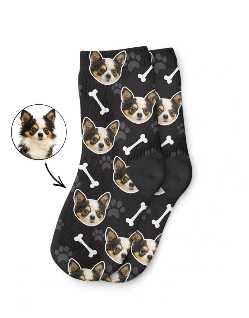 Black Your Dog On Kids Socks 1