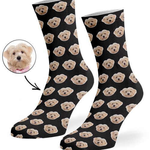 Black Your Dog Pattern Socks