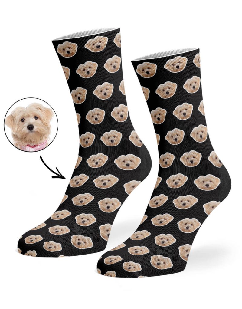 Black Your Dog Pattern Socks