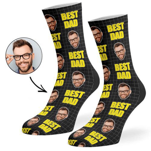 Black Best Dad Socks