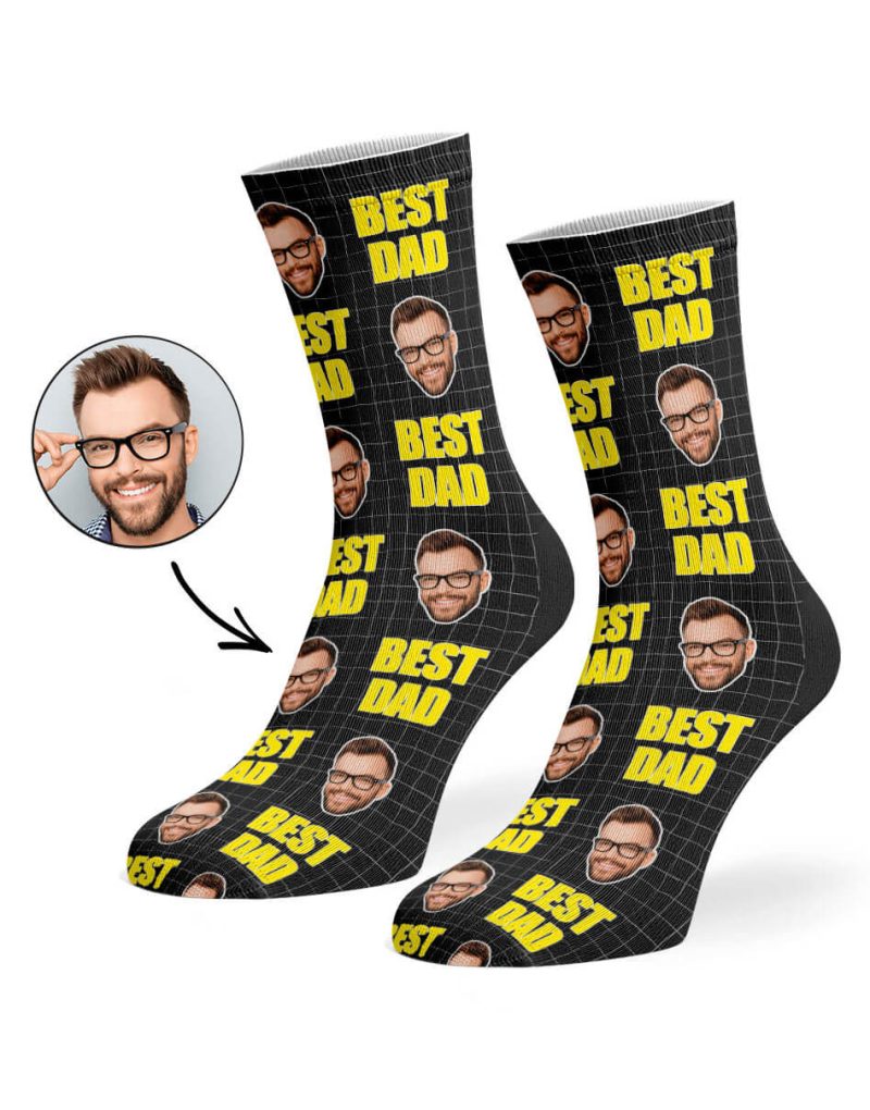 Black Best Dad Socks