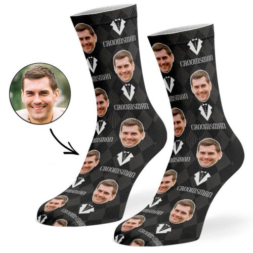 Black Groomsman Socks