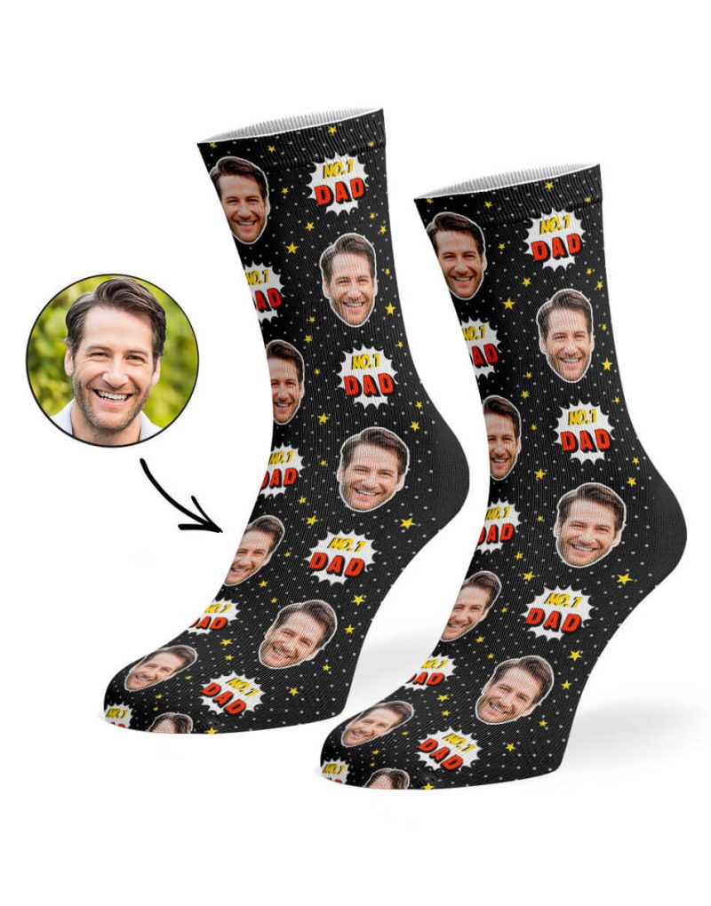 Black No.1 Dad Socks