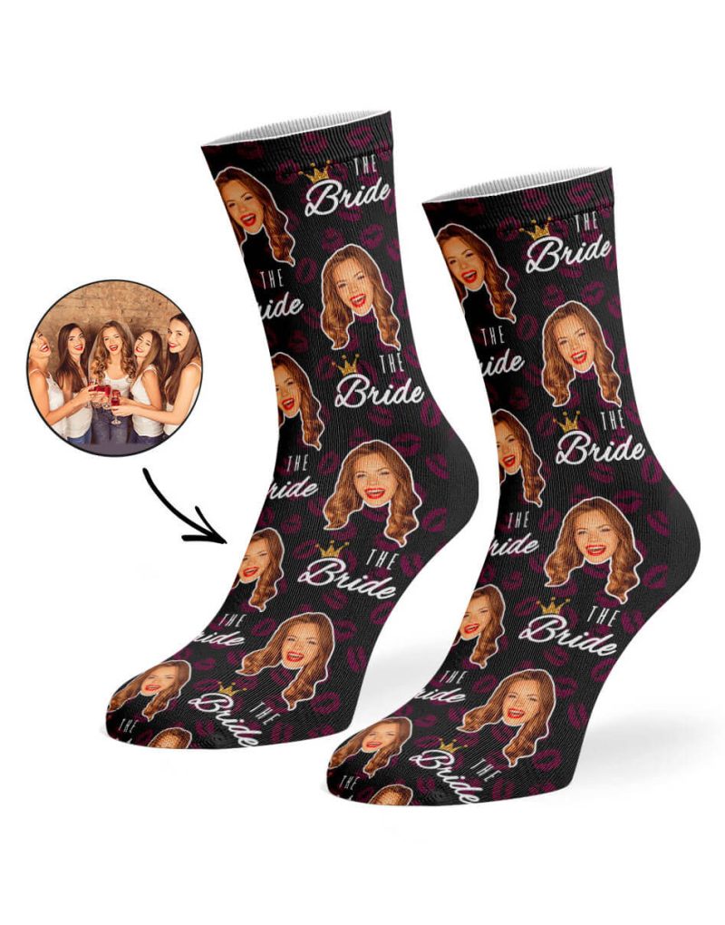 Black Team Bride Socks