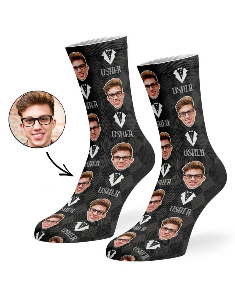 Black Usher Socks