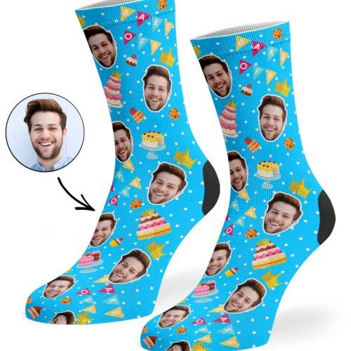 Blue Bake Off King Socks