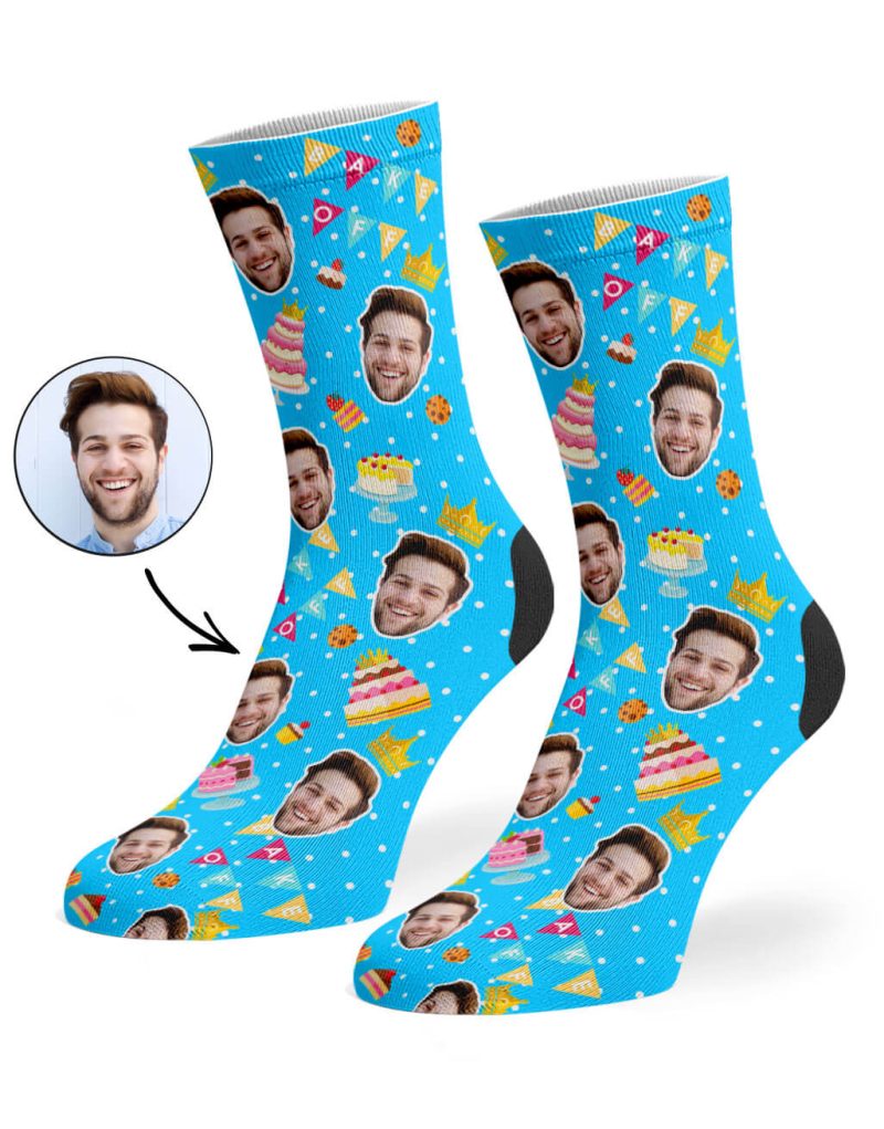 Blue Bake Off King Socks