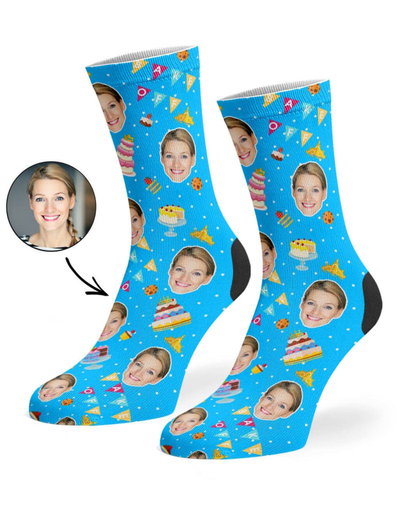 Blue Bake Off Queen Socks