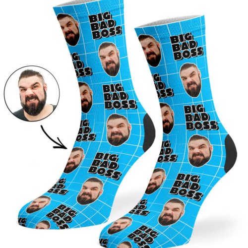 Blue Big Bad Boss Socks