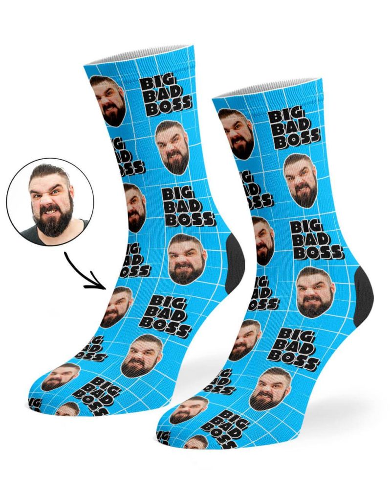 Blue Big Bad Boss Socks