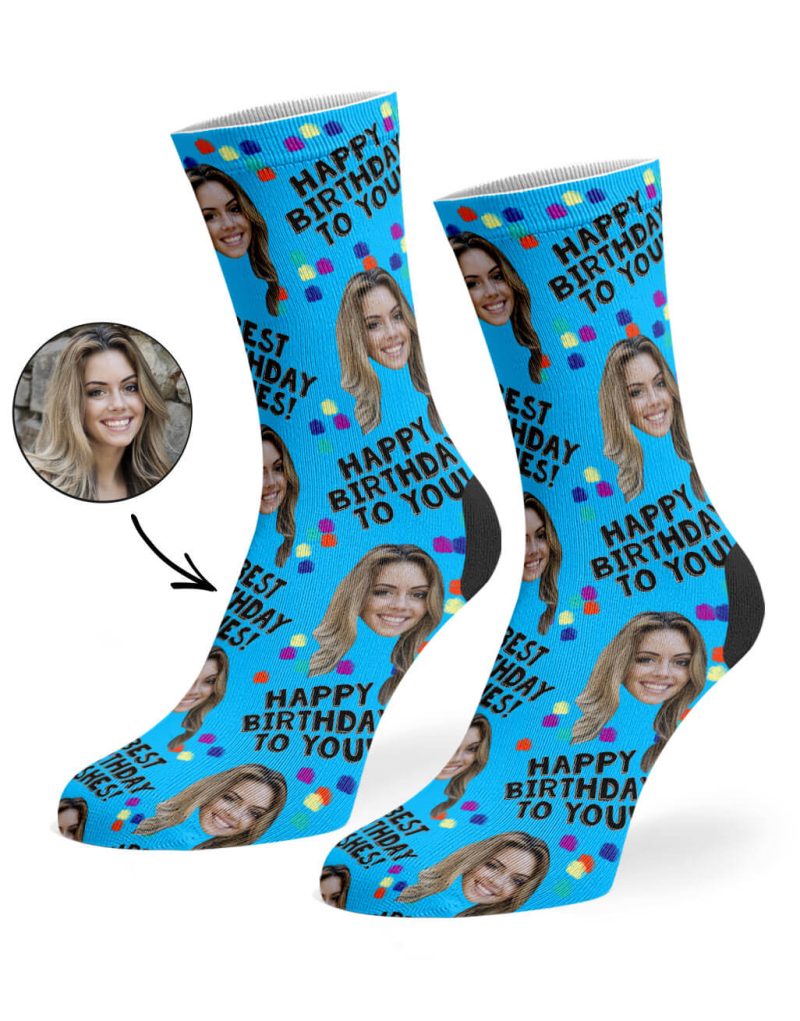 Blue Birthday Party Socks