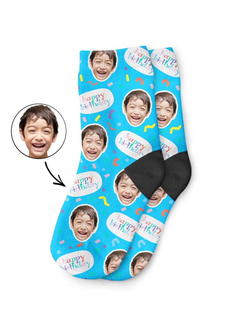 Kids Birthday Face Socks