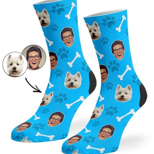 Blue Dog Owner Socks