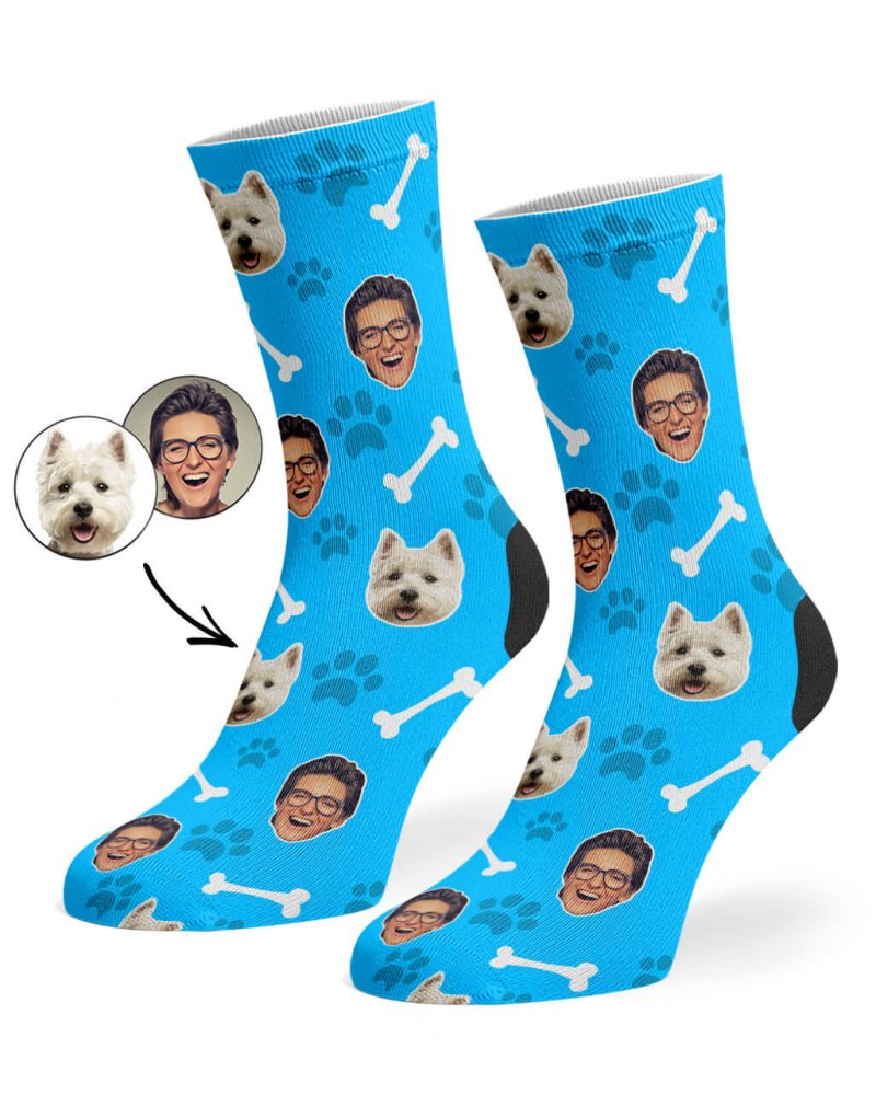 Blue Dog Owner Socks