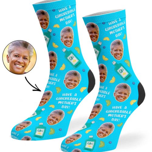 Blue Gincredible Mother s Day Socks