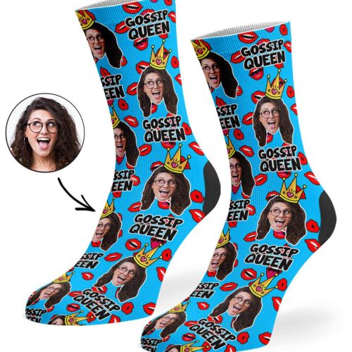 Blue Gossip Queen Socks