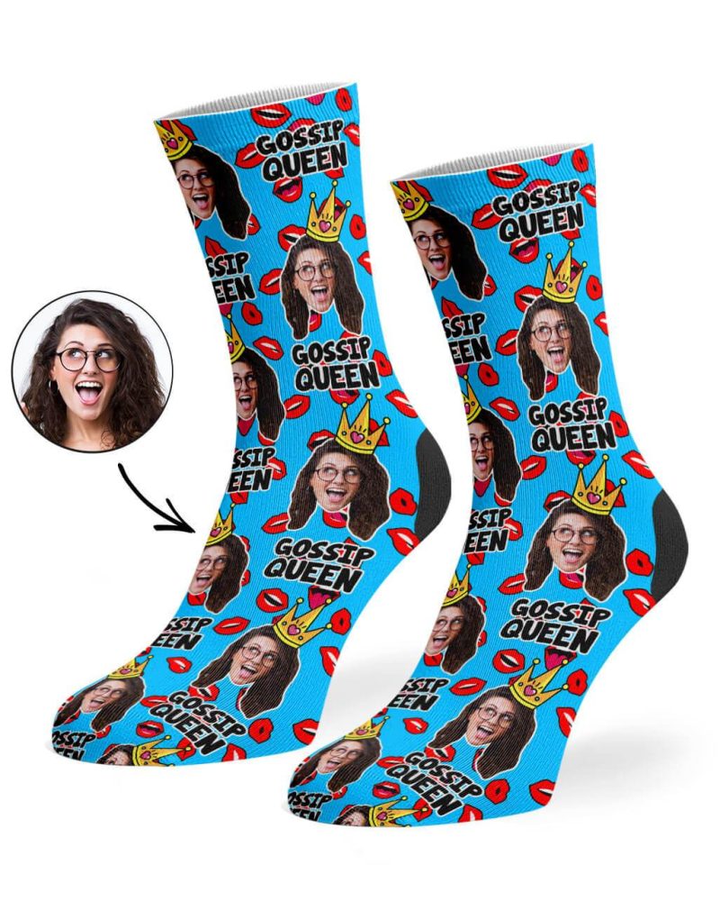 Blue Gossip Queen Socks