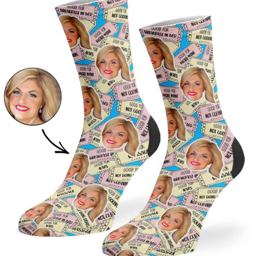 Blue Mother s Day Coupon Socks