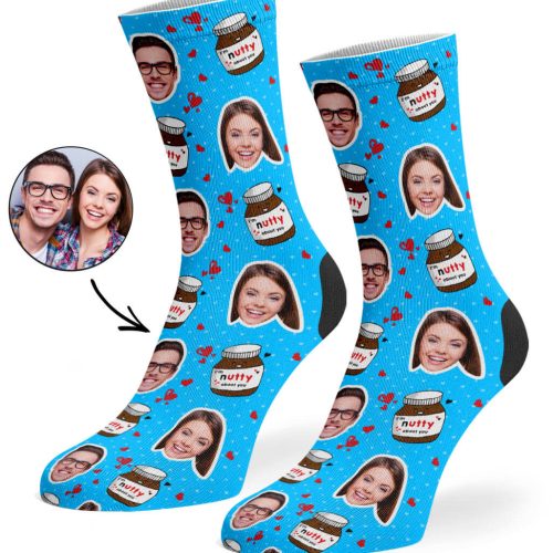 Blue Nutty About You Socks